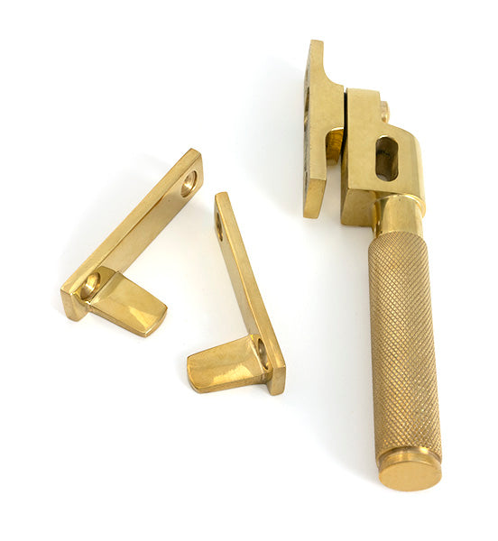 From The Anvil - Polished Brass Night-Vent Locking Brompton Fastener - 52132