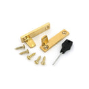From The Anvil - Polished Brass Night-Vent Locking Brompton Fastener - 52132 - Choice Handles