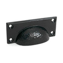 From The Anvil - Black Hammered Art Deco Drawer Pull - 52156 - Choice Handles