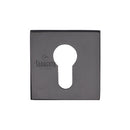 Euro Profile Escutcheon Square Matt Black
 - 5M-4049-Q-153 - Choice Handles