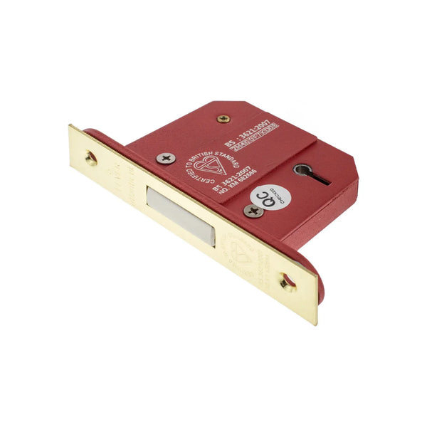 Spira Brass - 5 Lever BS3621 Dead Lock - 76mm - Electro Brass - 7846