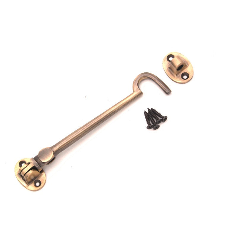 Spira Brass - Silent Cabin Hook 8" -  200mm  - Antique Brass - SB8114ANT - Choice Handles