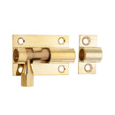 Spira Brass - Brass Barrel Bolt 38mm  - Polished Brass - 6125PB38 - Choice Handles
