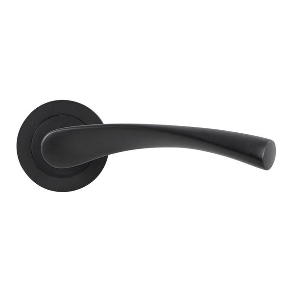 Eclipse - Monza Designer Lever on rose -  Matt Black -  62111 - Choice Handles
