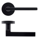 Eclipse Matt Black 44mm Door Handle