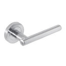 Eclipse - Corvette Designer Lever on rose -  Satin Chrome -  62156 - Choice Handles