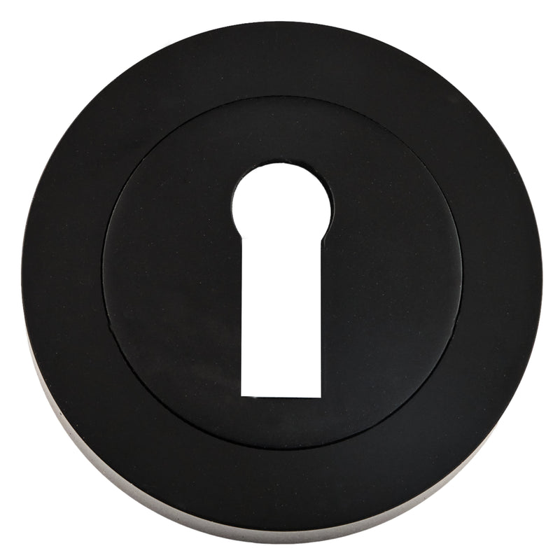 Eclipse - Standard Keyway Escutcheon  -  Matt Black -  62261 - Choice Handles