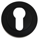 Eclipse - Euro Profile Escutcheon -  Matt Black -  62263 - Choice Handles