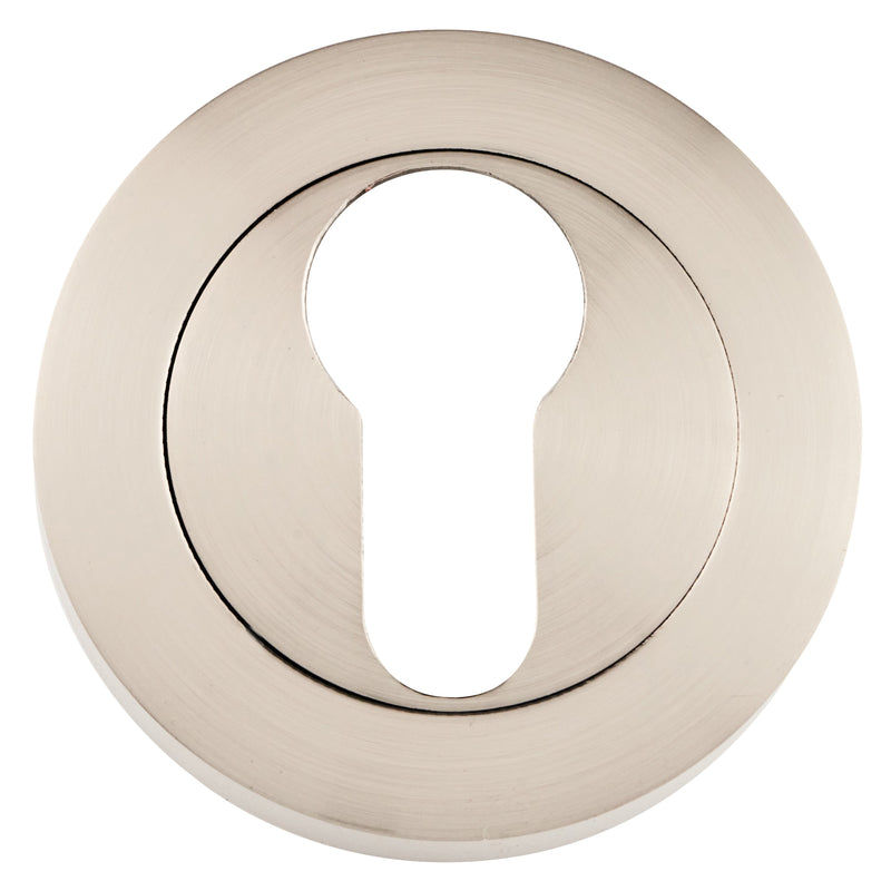 Eclipse - Euro Profile Escutcheon -  Satin Nickel -  62663 - Choice Handles