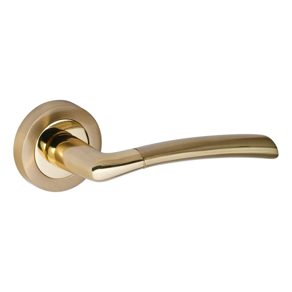 Eclipse - Tifosi Designer Lever on rose -  Polished Brass/Satin Brass -  63116 - Choice Handles