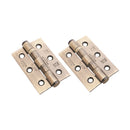 Spira Brass - CE7 Mild Steel BB Butt Hinge - Aged Brass - 6911AB - Choice Handles