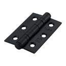 Spira Brass - CE7 76mm  Mild Steel BB Butt Hinge - Matt Black - 6911BLK - Choice Handles