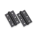 Spira Brass - CE7 76mm  Mild Steel BB Butt Hinge - Matt Black - 6911BLK - Choice Handles