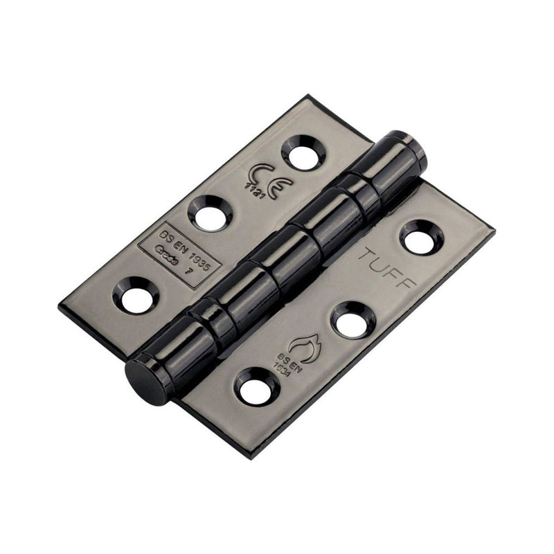 Spira Brass - CE7 76mm  Mild Steel BB Butt Hinge  - Black Nickel - 6911BN - Choice Handles