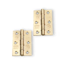 Spira Brass - CE7 76mm  Mild Steel BB Butt Hinge - Electro Brass - 6911EB - Choice Handles