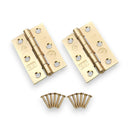 Spira Brass - CE7 76mm  Mild Steel BB Butt Hinge - Electro Brass - 6911EB - Choice Handles