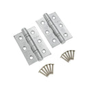 Spira Brass - CE7 76mm  Mild Steel BB Butt Hinge - Satin Chrome - 6911SC - Choice Handles