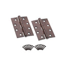 Spira Brass - CE11  100mm Mild Steel BB Butt Hinge - Aged Bronze - 6921ABZ - Choice Handles