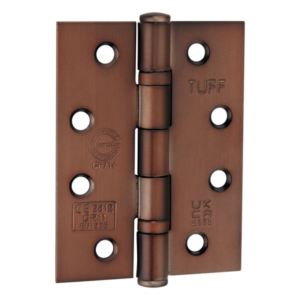 Spira Brass - CE11  100mm Mild Steel BB Butt Hinge - Aged Bronze - 6921ABZ