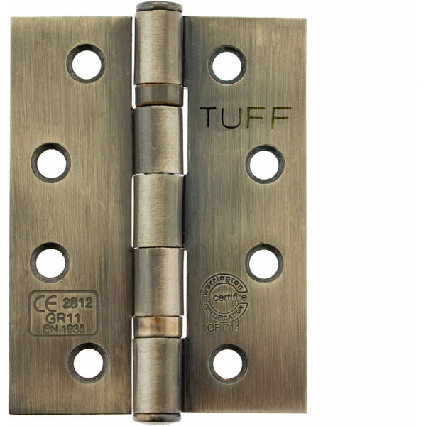 Spira Brass - CE11  100mm Mild Steel BB Butt Hinge- Antique Brass - 6921ANT