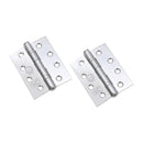 Spira Brass - CE11  100mm Mild Steel BB Butt Hinge - Polished Chrome - 6921PC - Choice Handles