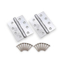 Spira Brass - CE11  100mm Mild Steel BB Butt Hinge - Polished Chrome - 6921PC - Choice Handles