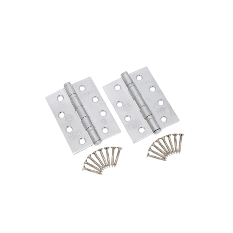 Spira Brass - CE11  100mm Mild Steel BB Butt Hinge - Satin Chrome - 6921SC