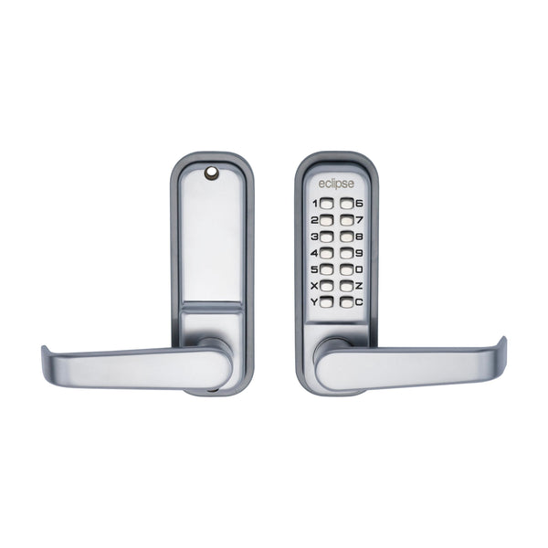 Eclipse - ED40 Push Button Digital Lock - SCP (c/w Clutch) -  Satin Chrome -  70260 - Choice Handles
