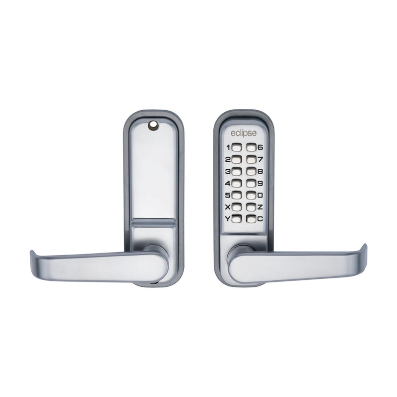 Eclipse - ED40 Push Button Digital Lock - SCP (c/w Clutch) -  Satin Chrome -  70260 - Choice Handles