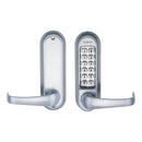 Eclipse - ED50 Push Button Digital Lock - SCP (H/Duty Passage Free) -  Satin Chrome -  70262 - Choice Handles