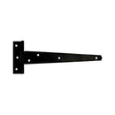 Spira Brass - Iron Tee Hinge  - Standard 8" - 200mm  - Black - 7103 - Choice Handles