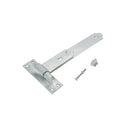 Spira Brass - Hook and Band Hinge - Straight 10" - 250mm  - Galvanised - 7152 - Choice Handles