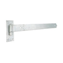 Spira Brass - Hook and Band Hinge - Straight 24" - 600mm  - Galvanised - 7155 - Choice Handles