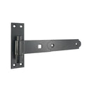 Spira Brass - Hook and Band Hinge - Straight 10" - 250mm  - Black - 7157 - Choice Handles