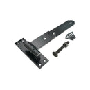 Spira Brass - Hook and Band Hinge - Straight 10" - 250mm  - Black - 7157 - Choice Handles