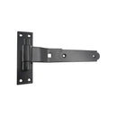 Spira Brass - Hook and Band Hinge - Cranked 10" - 250mm  - Black - 7177 - Choice Handles