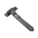 Spira Brass - Hook and Band Hinge - Cranked 10" - 250mm  - Black - 7177 - Choice Handles