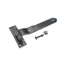 Spira Brass - Hook and Band Hinge - Cranked 10" - 250mm  - Black - 7177 - Choice Handles