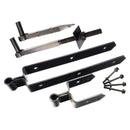 Spira Brass - Field Gate Kit - Adjustable 18" - 450mm  - Black - 7205 - Choice Handles