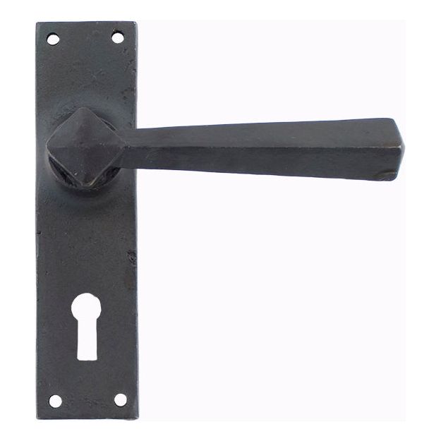 From The Anvil - Straight Lever Lock Set - Beeswax - 73113 - Choice Handles