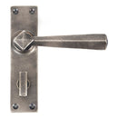 From The Anvil - Straight Lever Bathroom Set - Antique Pewter - 73117 - Choice Handles
