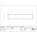 From The Anvil - 780mm x 150mm Kick Plate - Black - 73120 - Choice Handles