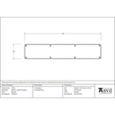 From The Anvil - 780mm x 150mm Kick Plate - Beeswax - 73124 - Choice Handles