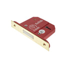 Spira Brass - 5 Lever BS3621 Dead Lock - 63mm  - Electro Brass - 7841 - Choice Handles
