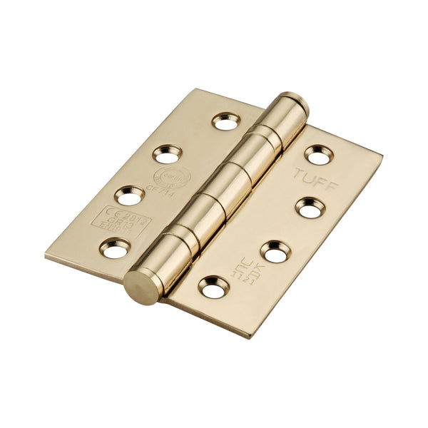 Spira Brass - CE13 100mm  Stainless Steel BB Hinge - Electro Brass - 8344