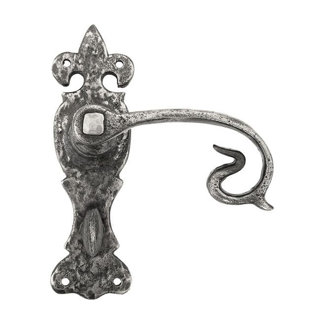 From The Anvil - Curly Lever Bathroom Set - Natural Textured - 83502 - Choice Handles