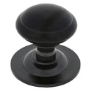 From The Anvil - Black Round Centre Door Knob - Black  - 83506 - Choice Handles