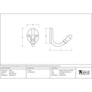 From The Anvil - Smooth Coat Hook - Natural Smooth - 83523 - Choice Handles