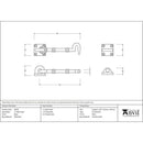 From The Anvil - 5" Cabin Hook - Black - 83540 - Choice Handles