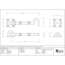 From The Anvil - 5" Cabin Hook - Natural Smooth - 83541 - Choice Handles